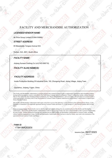 Certificates
